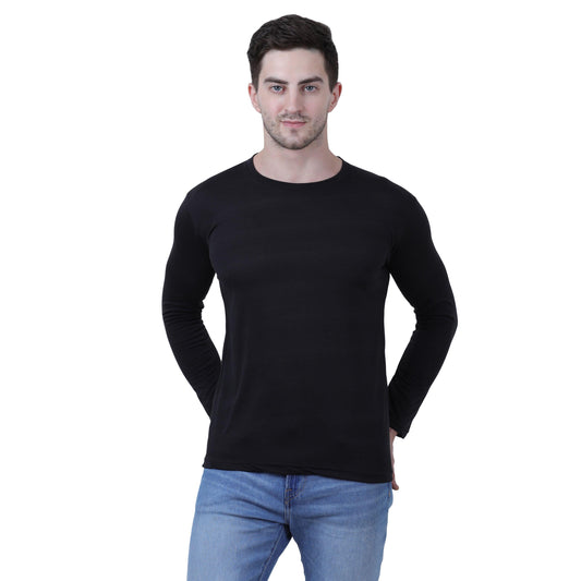 Premium Soft Cotton Full Sleeve T-Shirt – Versatile Solid Design