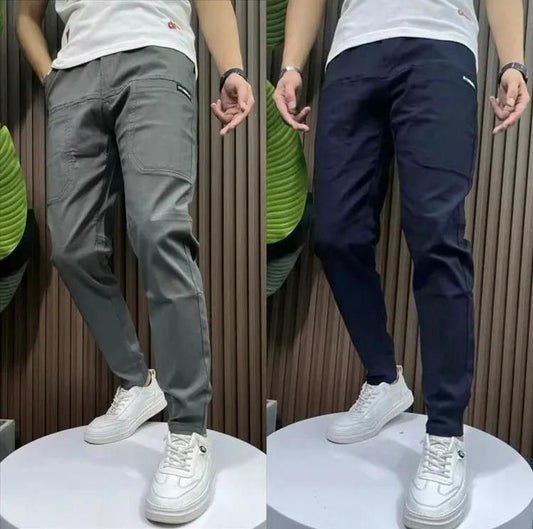 Essential Duo: Pack of 2 Men's Casual Joggers – Stylish and Versatile