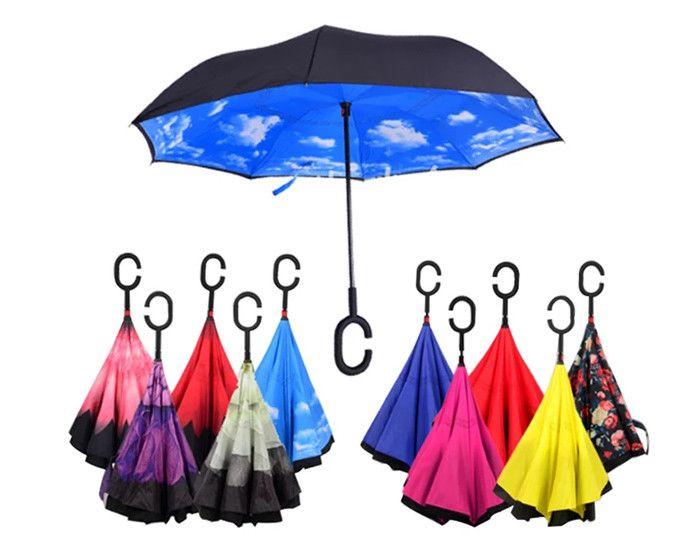 Innovative Double-Layered Umbrella with C-Shape Handle: Unmatched Waterproof Coverage and Convenience