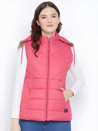 Women's Classic Solid Parka Jacket – Perfect for Cold Weather