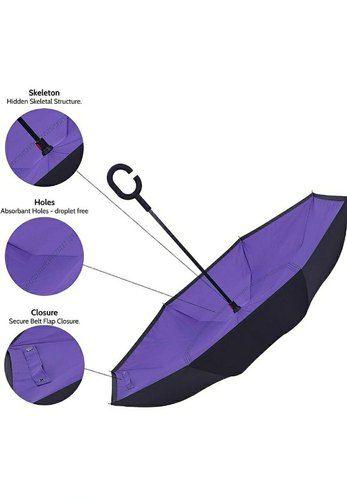 Innovative Double-Layered Umbrella with C-Shape Handle: Unmatched Waterproof Coverage and Convenience