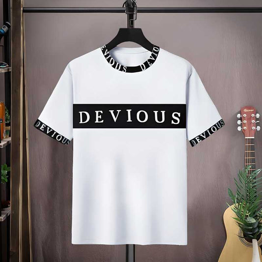 veryday Essential: Men's Cotton Blend Full Sleeves Printed Round Neck T-Shirt